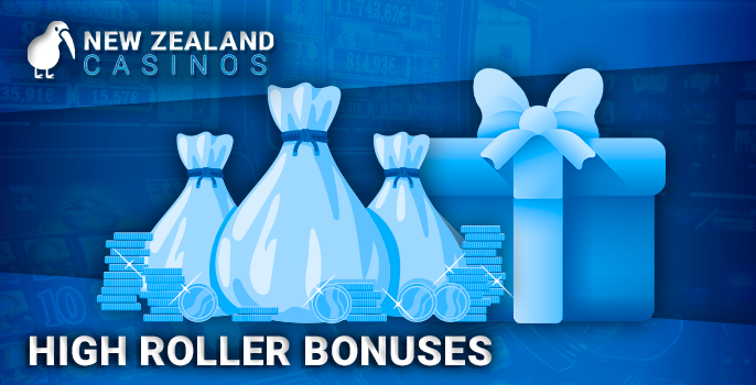 Bonuses for Kiwi players who play for large sums - Large Deposit Bonus