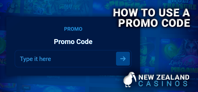 Activate a promo code - where to enter a promo code in online casinos in New Zealand