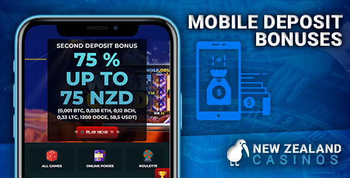 About mobile bonuses at New Zealand Casinos