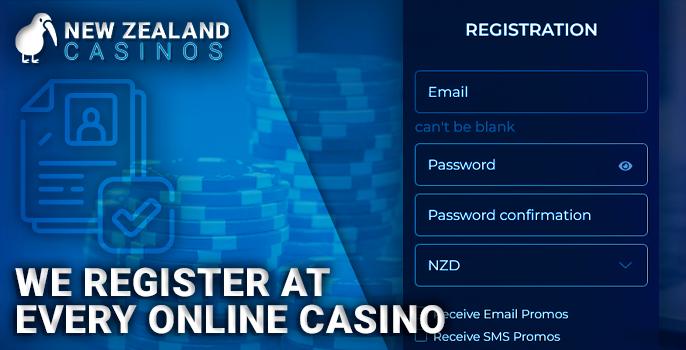 Registration in NZ casino to assess the quality and performance