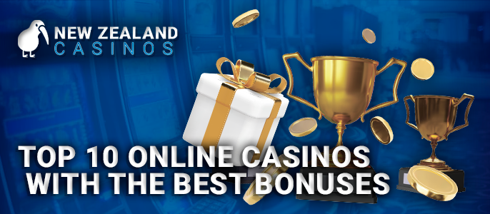 Rating of online casinos with the best promotions offers for Kiwi players