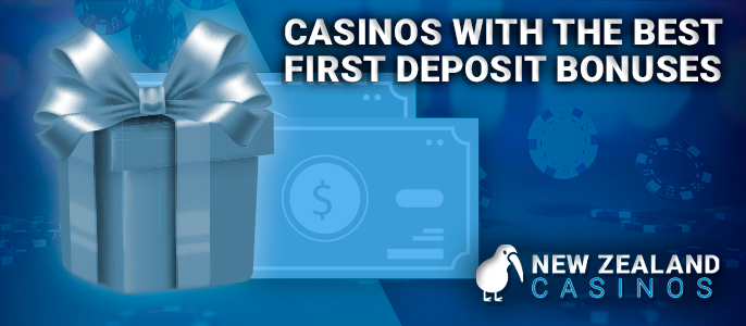 List of casinos with the best bonuses on your first deposit in NZD currency