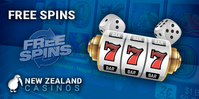 Promotions in online pokies in the form of free spins for Kiwis players