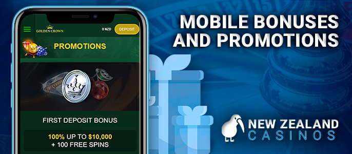 Bonuses for mobile casino players from New Zealand