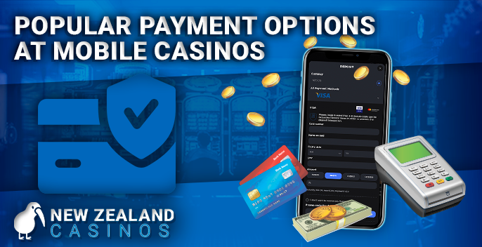 Money transactions in NZ mobile casinos - list of payment systems with NZD currency
