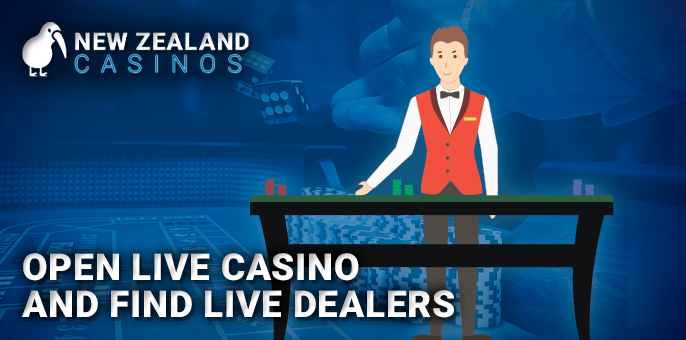 Opening live casino games - search for croupiers and providers