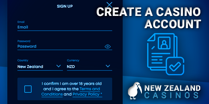 Casino registration - accessibility for Kiwis players