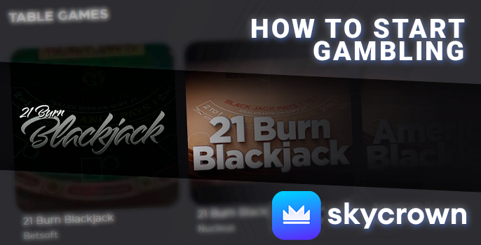 Gambling on SkyCrown - how to start playing
