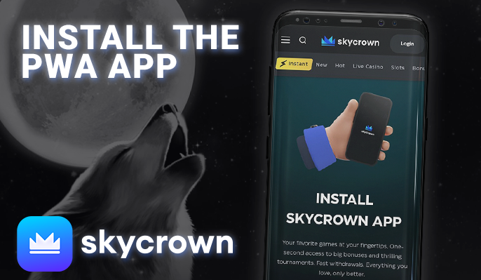 SkyCrown Casino app download page
