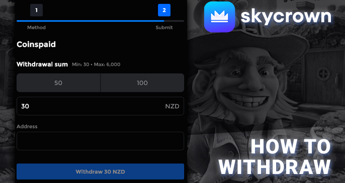 SkyCrown Casino withdrawal form - where to get money