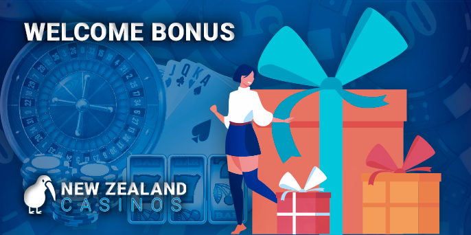 Awarding new Kiwi players a welcome bonus from online casinos