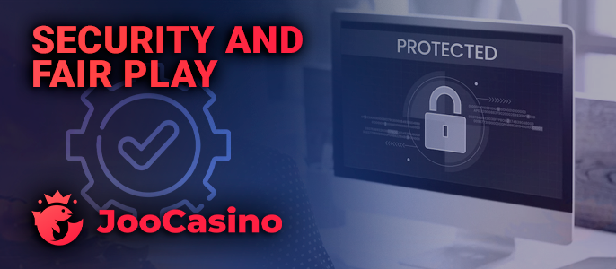 Joo Casino website security methods - license and trustworthiness