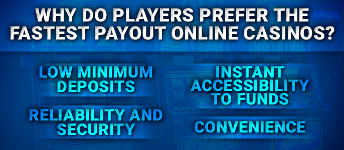 Choosing the fastest payment casinos - why a NZ player should choose them