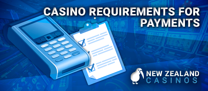The requirements for withdrawal to online casinos in New Zealand