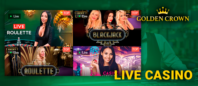Live games at Golden Crown Casino for players from New Zealand
