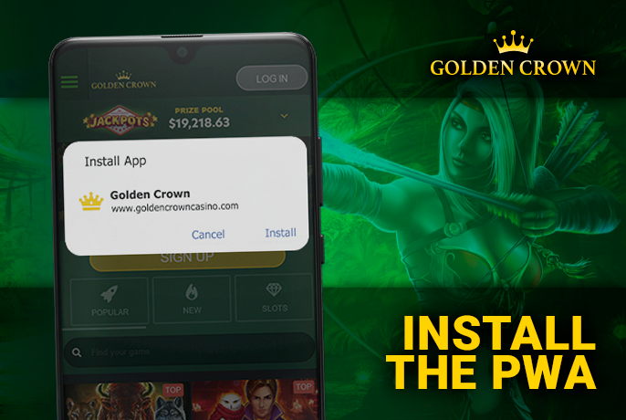 Installing the Golden Crown casino app on phone - about mobile soft operation