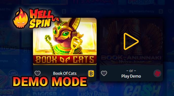 Test gambling at Hell Spin Casino - how to play in demo mode
