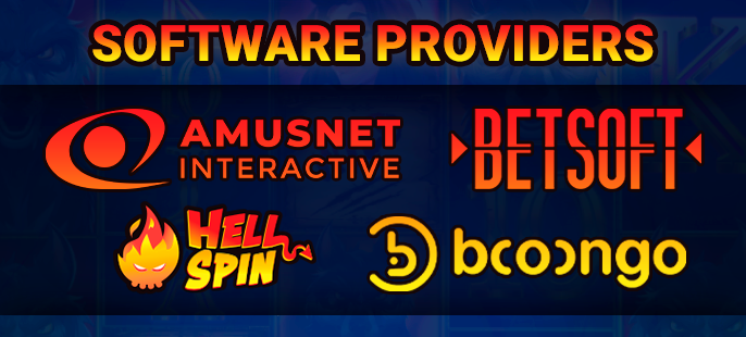 Manufacturers of gambling games working with Hell Spin casino - full list of providers