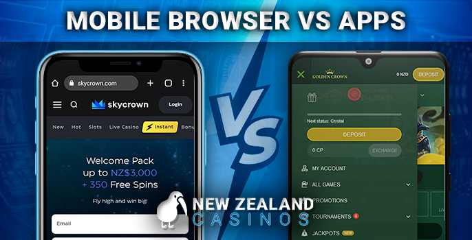 Casino app or browser version to play casino via phone - advantages and disadvantages