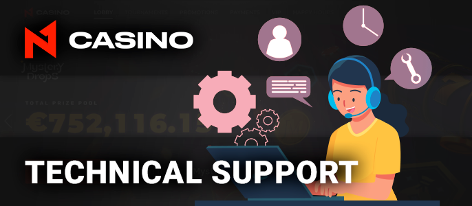 Ways to contact the technical support site N1 Casino
