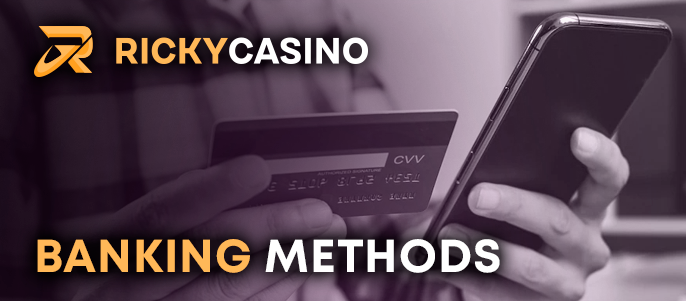 Ricky Casino cash transactions - payment methods for New Zealand users