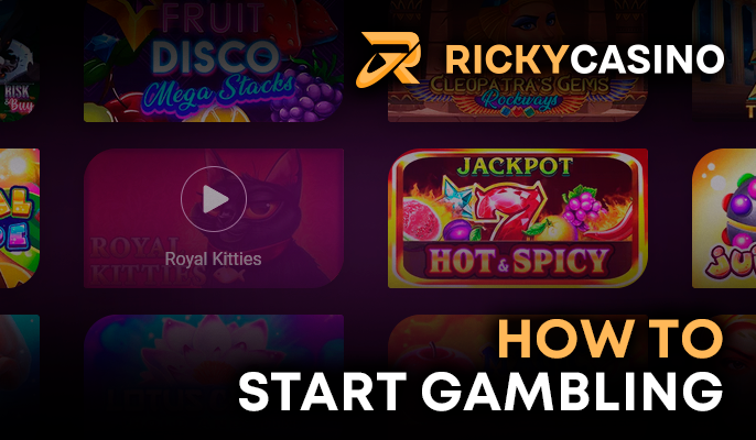 Gambling at Ricky Casino - how to start playing casino games