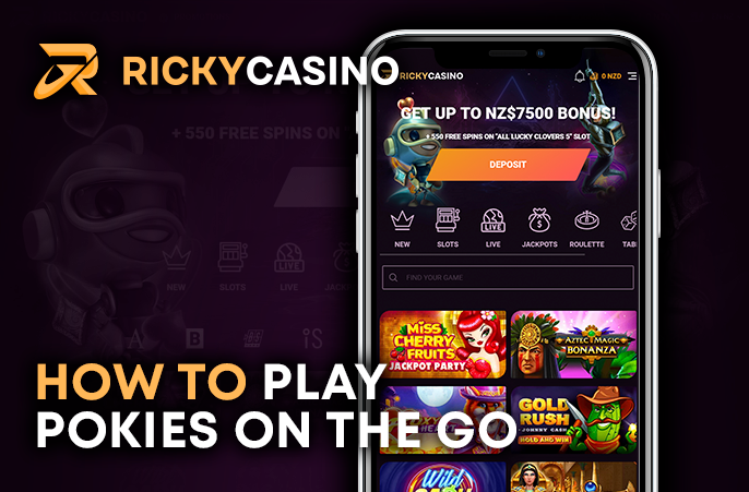 Playing at Ricky Casino through phone - how to play casino on mobile devices