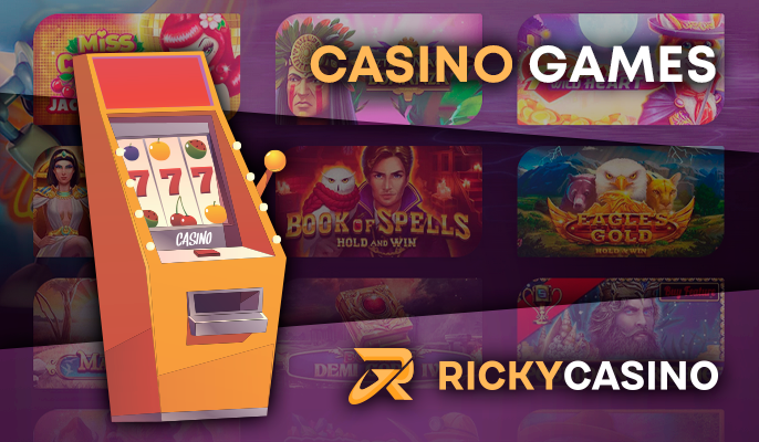 Casino games at Ricky Casino - an extensive selection of slots for the player from New Zealand