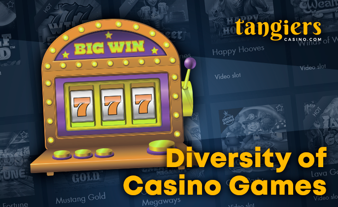 Gambling section at Tangiers Casino - an extensive collection of casino games