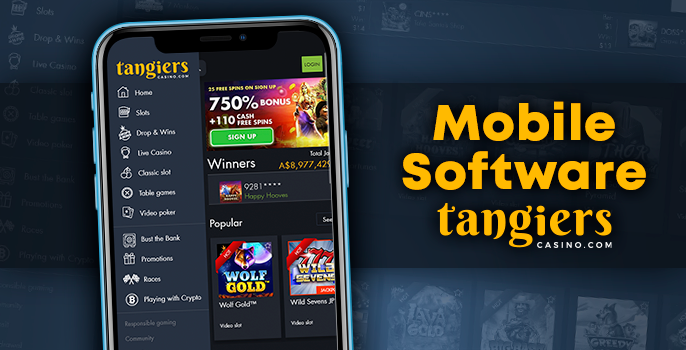 Playing at Tangiers Casino on mobile devices