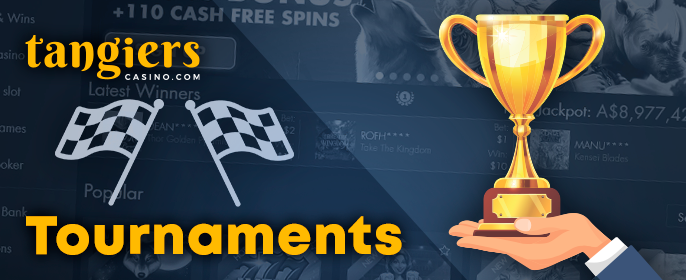Tournaments at Tangiers Casino with a prize pool for New Zealand players