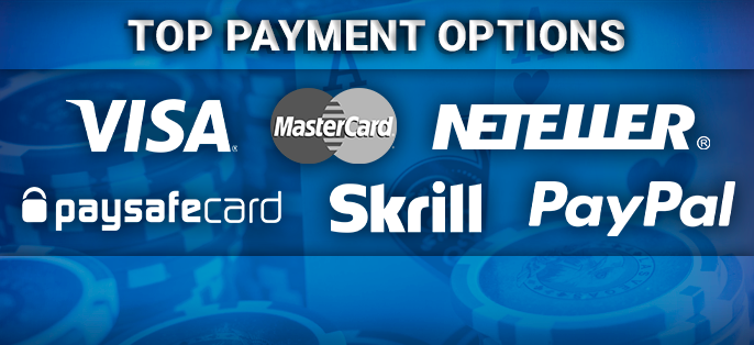 Logos of payment systems which popular among NZ casino players