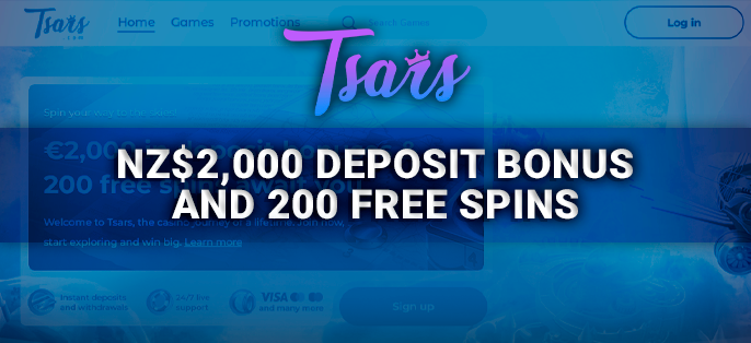 Tsars Casino and its bonus offer for new players from New Zealand