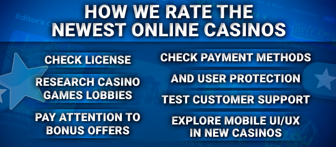 Criteria for evaluating new online NZ casinos