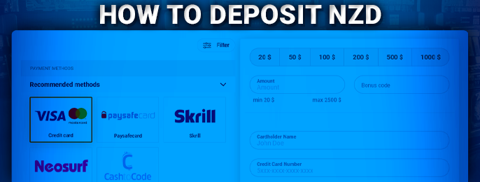 Deposit to online casinos in NZD currency - step by step instructions